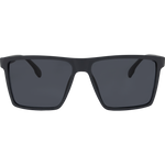 Lance Men's Polarised Rectangle Sunglasses - Green Rubber Smoke